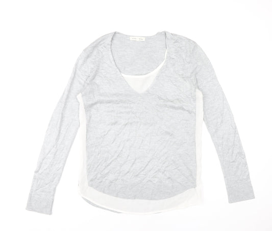 Womens UK Size S Retrology Grey Pullover Jumper