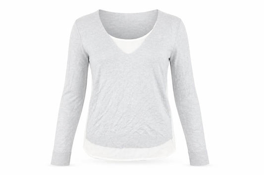 Womens UK Size S Retrology Grey Pullover Jumper
