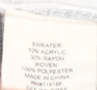 Womens UK Size S Retrology Grey Pullover Jumper