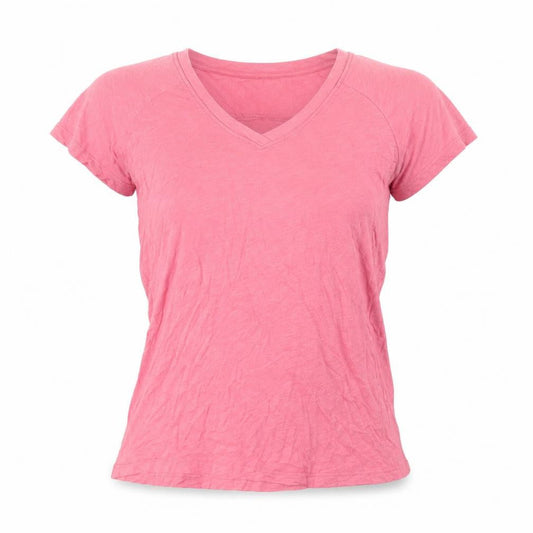 Womens UK Size S Zara Pink Basic T-Shirt