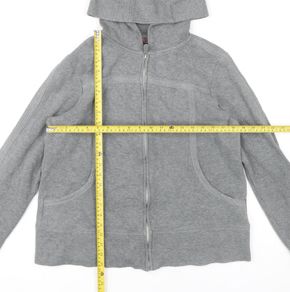 Kirkland Signature Women’s Grey Full Zip Hoodie L Cotton Blend