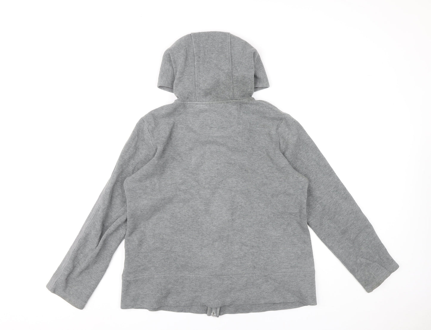 Kirkland Signature Women’s Grey Full Zip Hoodie L Cotton Blend