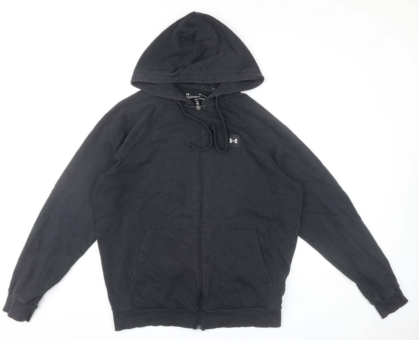 Under Armour Men’s Black Full Zip Hoodie M Relaxed Fit ColdGear