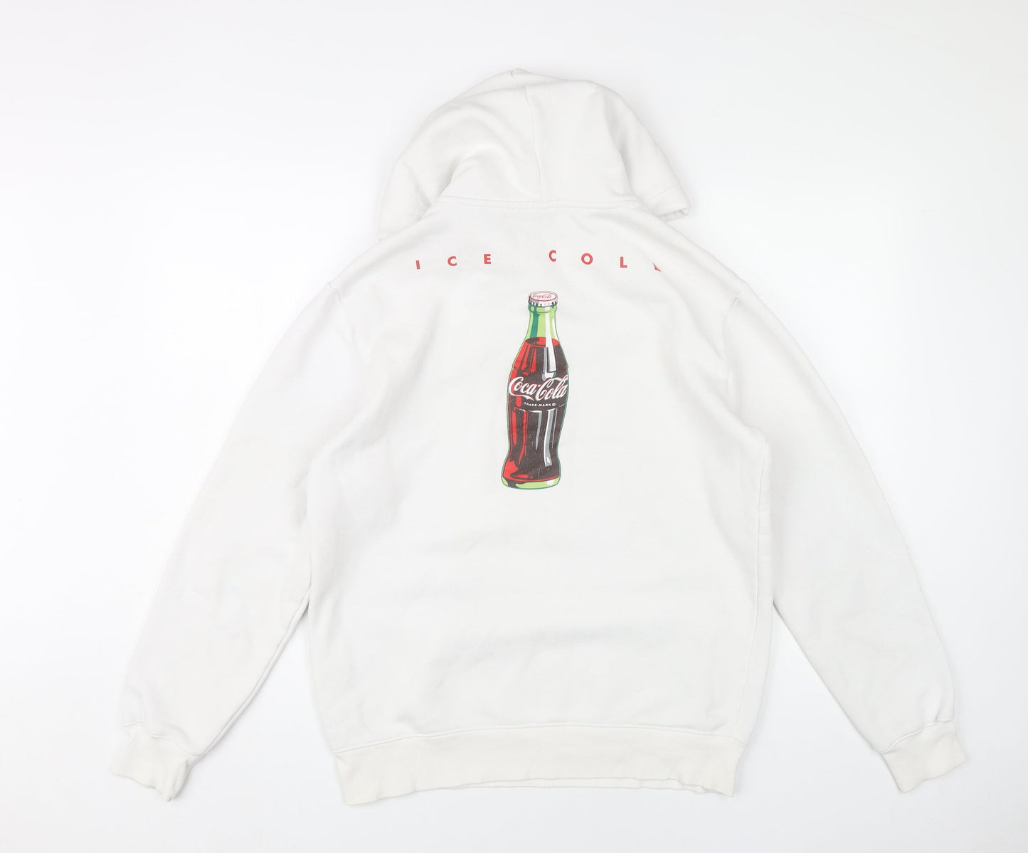 Womens UK Size S H&M Divided White Pullover Hoodie