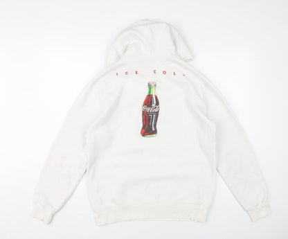 Womens UK Size S H&M Divided White Pullover Hoodie