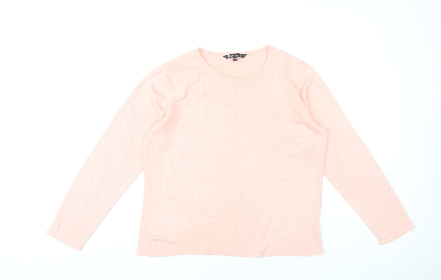 Womens UK Size 16 Bonmarché Pink Pullover Jumper