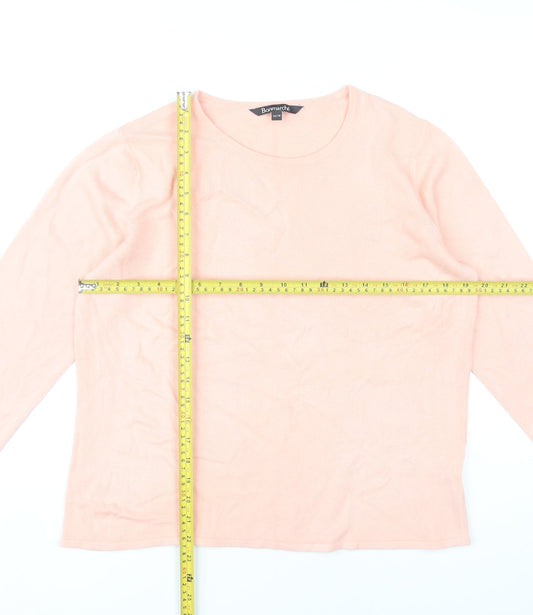 Womens UK Size 16 Bonmarché Pink Pullover Jumper