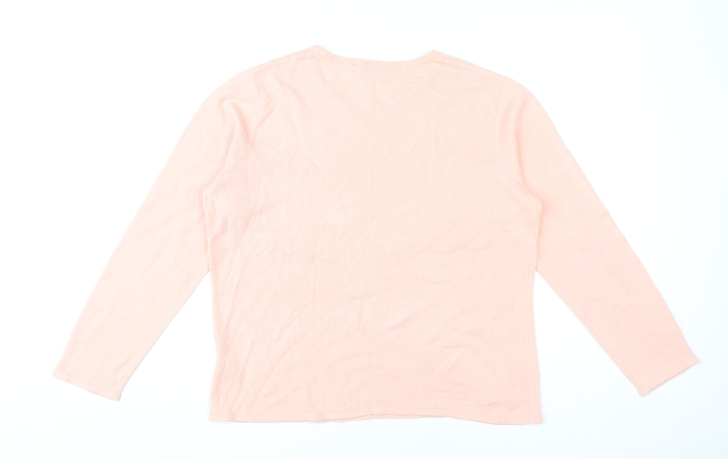 Womens UK Size 16 Bonmarché Pink Pullover Jumper