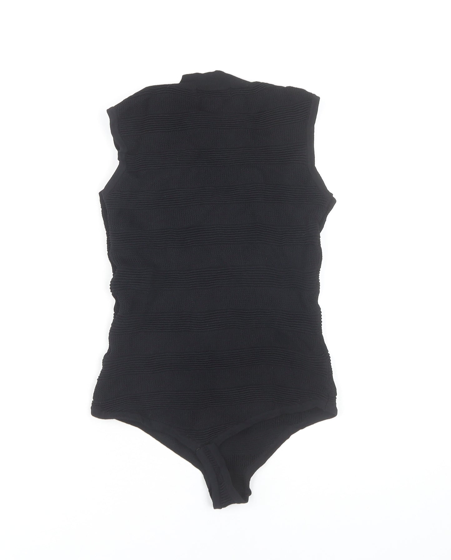 Missguided Women Black Size 6 High Neck Sleeveless Bodysuit