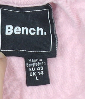 Womens UK Size L Bench Pink  T-Shirt