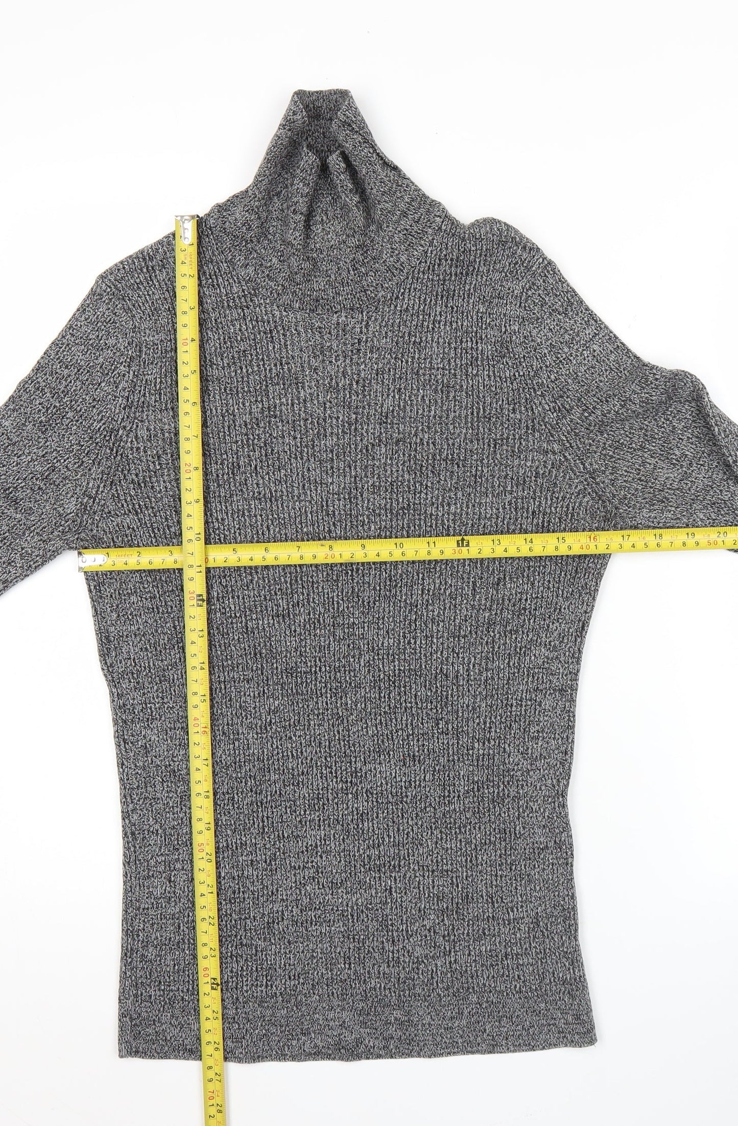 Womens UK Size 12 New Look Grey Pullover Jumper