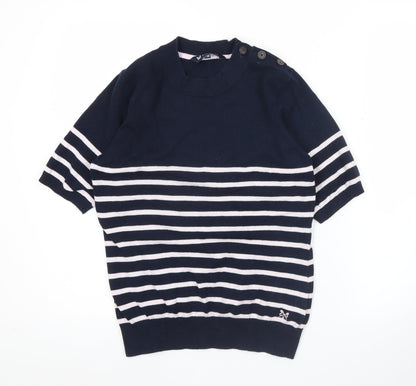 Womens UK Size 10 Crew Clothing Company Blue Pullover Jumper