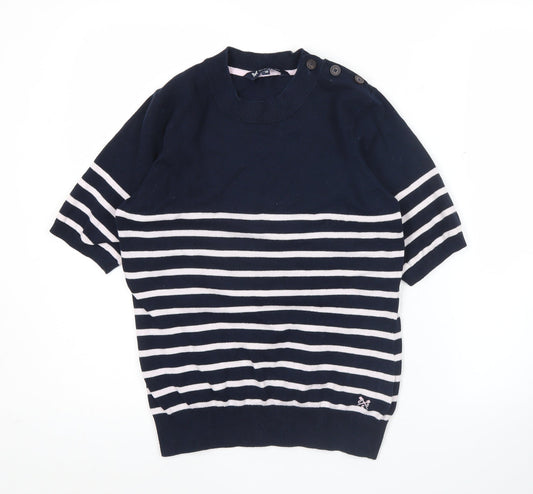 Womens UK Size 10 Crew Clothing Company Blue Pullover Jumper
