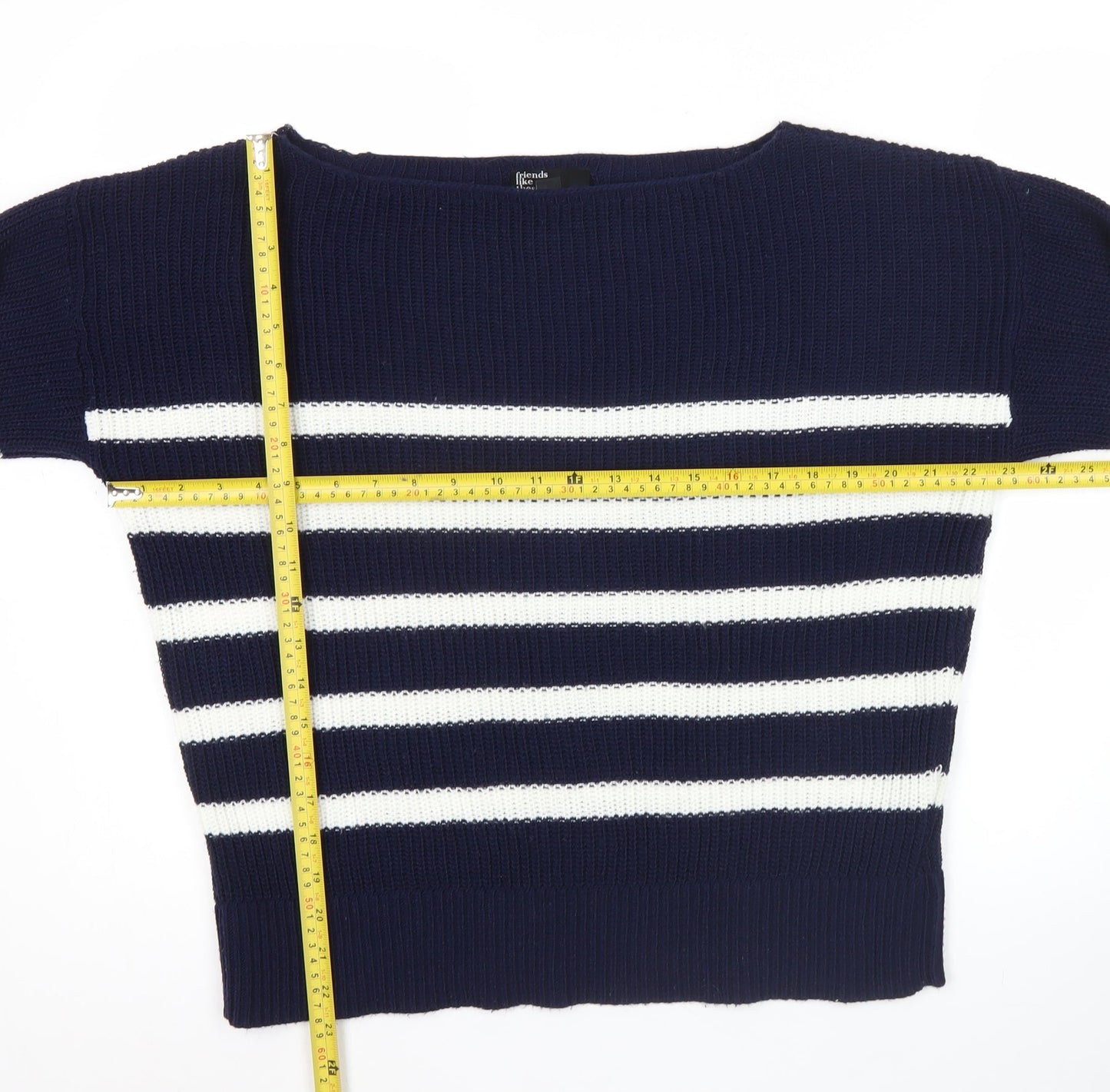 Womens UK Size 10 Friends Like These Blue Pullover Jumper