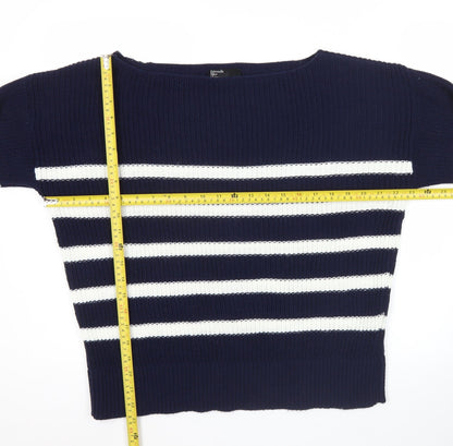 Womens UK Size 10 Friends Like These Blue Pullover Jumper