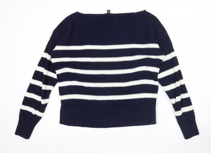 Womens UK Size 10 Friends Like These Blue Pullover Jumper
