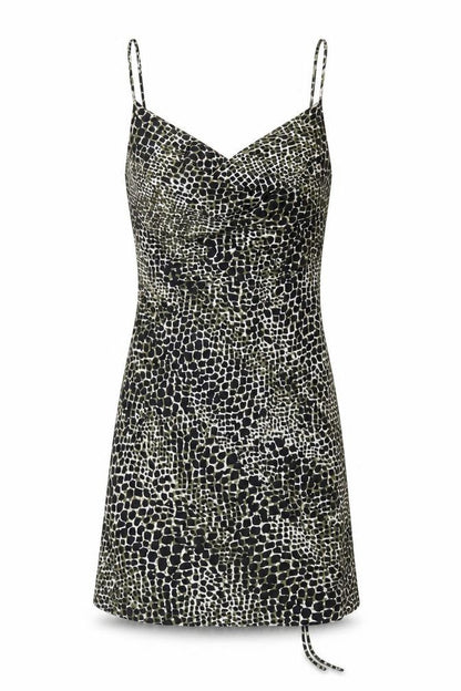 Topshop Women’s Multicoloured Animal Print Petite Size 8 Slip Mini Dress