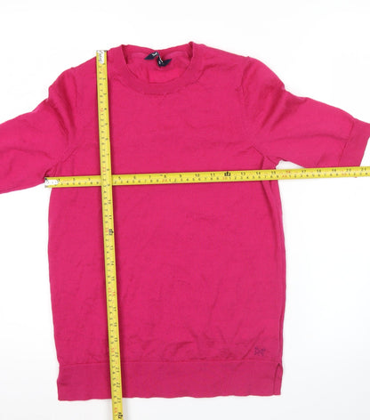 Womens UK Size 10 Crew Clothing Company Pink Pullover Jumper