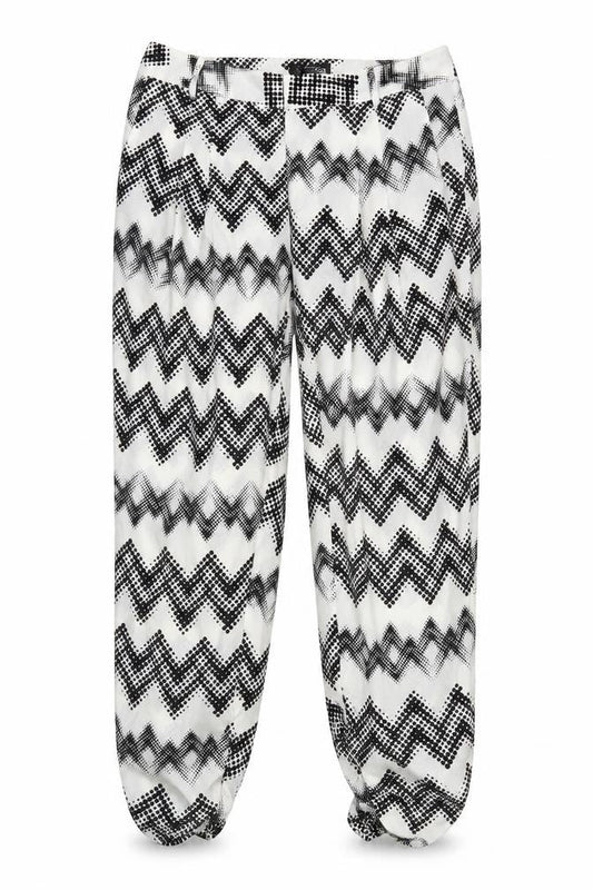 Womens UK Size 12 Laura Scott Relaxed Fit Harem Multicoloured Trousers
