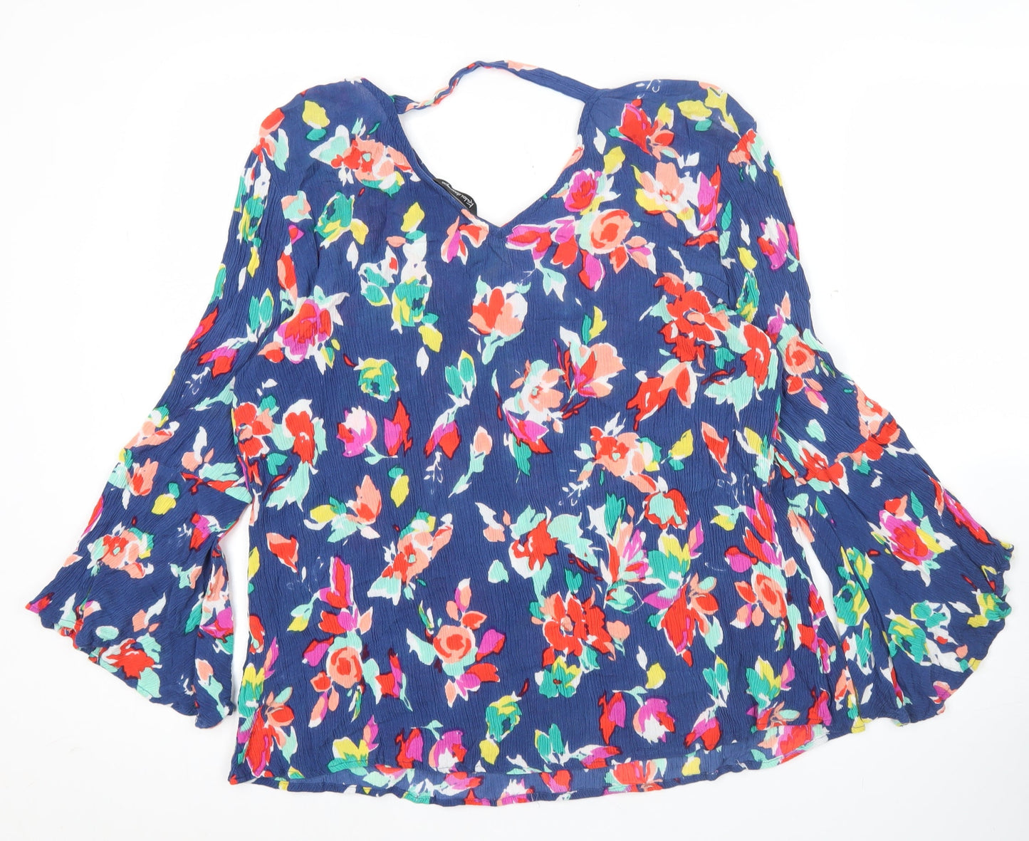 Womens UK Size 10 Kaleidoscope Multicoloured Tunic Blouse