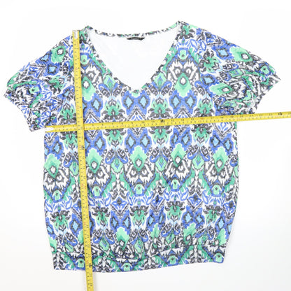 Womens UK Size 14 Roman Multicoloured Tunic Blouse