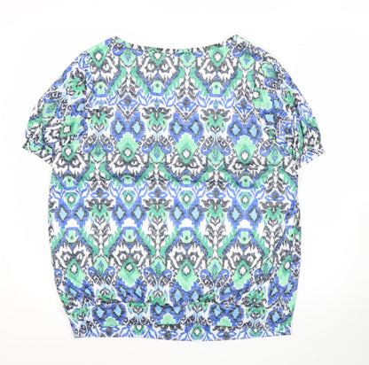 Womens UK Size 14 Roman Multicoloured Tunic Blouse