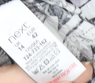 Next Women’s Multicoloured Butterfly Print A-Line Dress UK 14