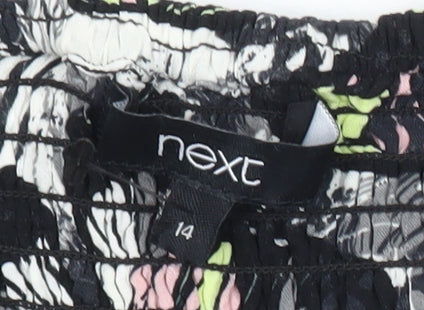 Next Women’s Multicoloured Butterfly Print A-Line Dress UK 14