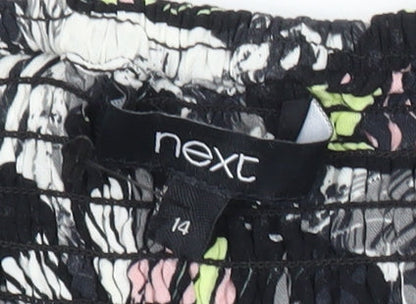 Next Women’s Multicoloured Butterfly Print A-Line Dress UK 14