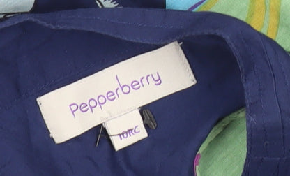 Pepperberry Women’s Multicoloured Floral Cotton A-Line Dress Size 10RC