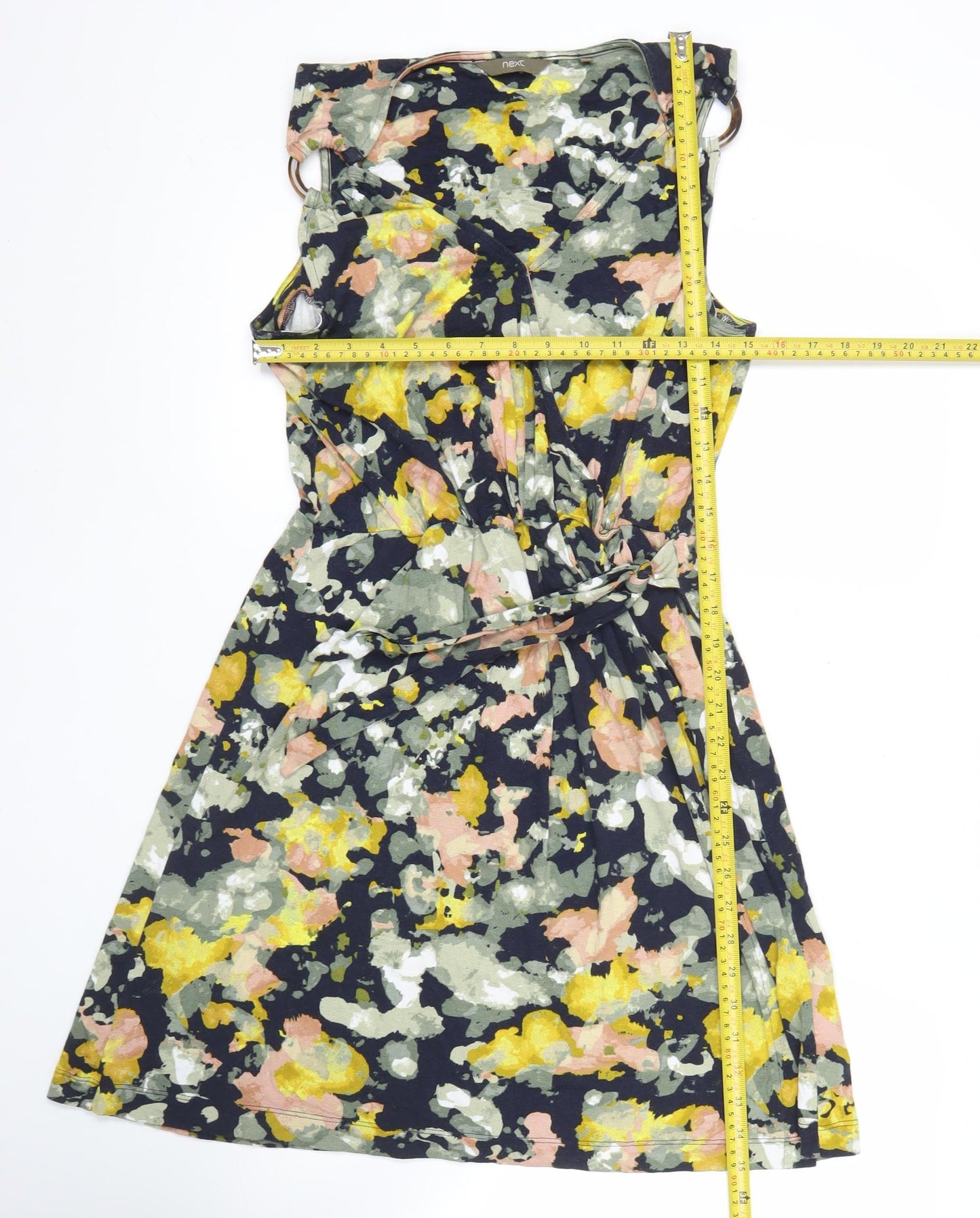 Next Women’s Multicoloured Size 12 Floral Wrap Knee Length Dress