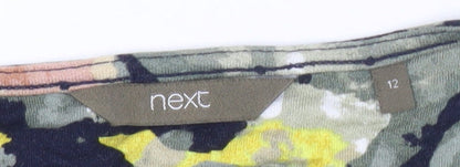 Next Women’s Multicoloured Size 12 Floral Wrap Knee Length Dress