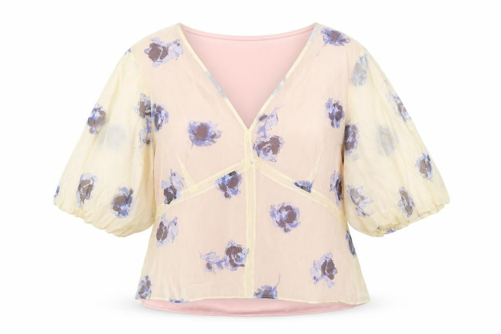Womens UK Size 16 Marks and Spencer Pink Wrap Blouse