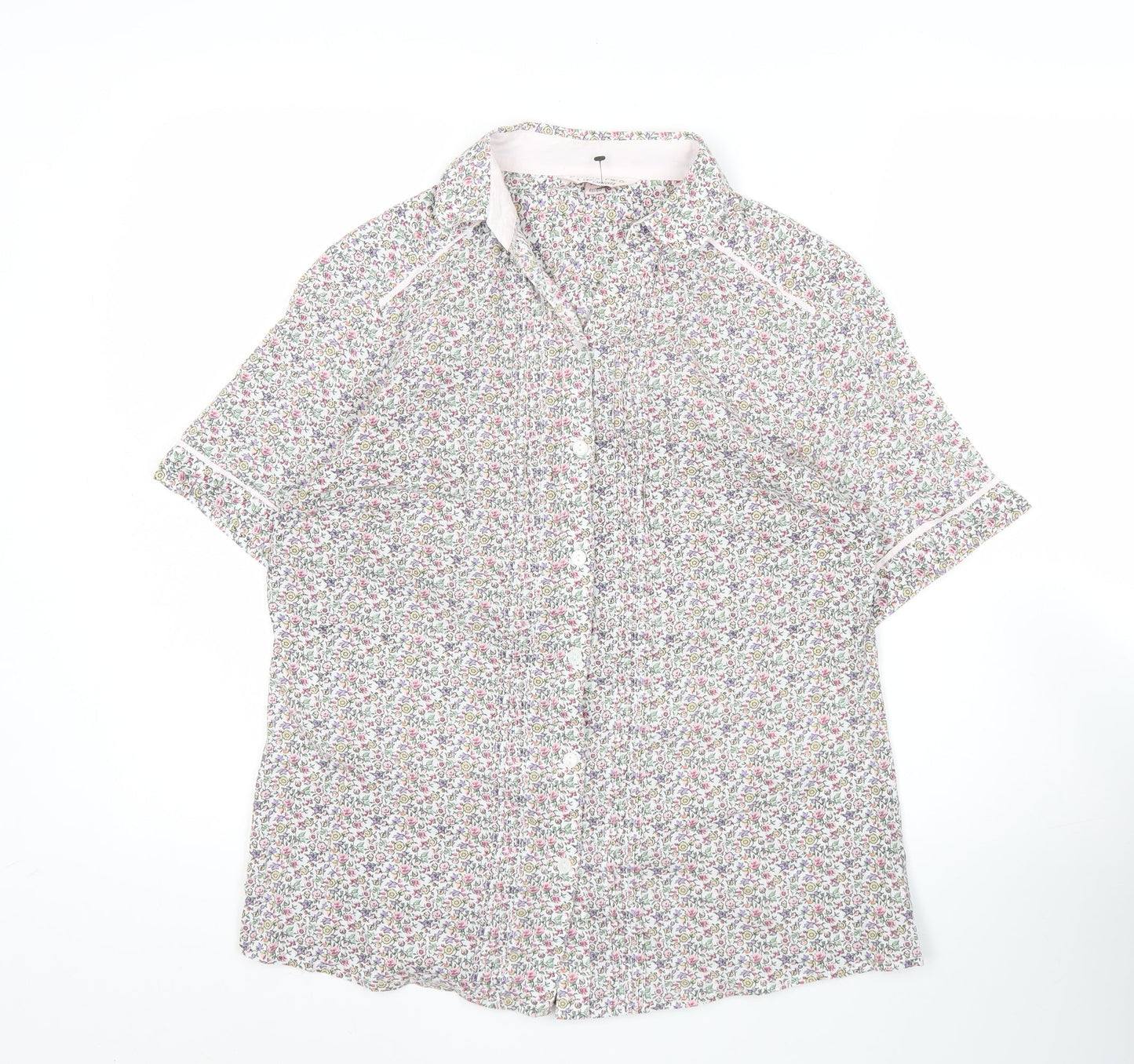 Womens UK Size 12 Double TWO Multicoloured Classic Button-Up