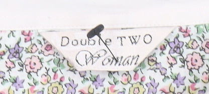 Womens UK Size 12 Double TWO Multicoloured Classic Button-Up