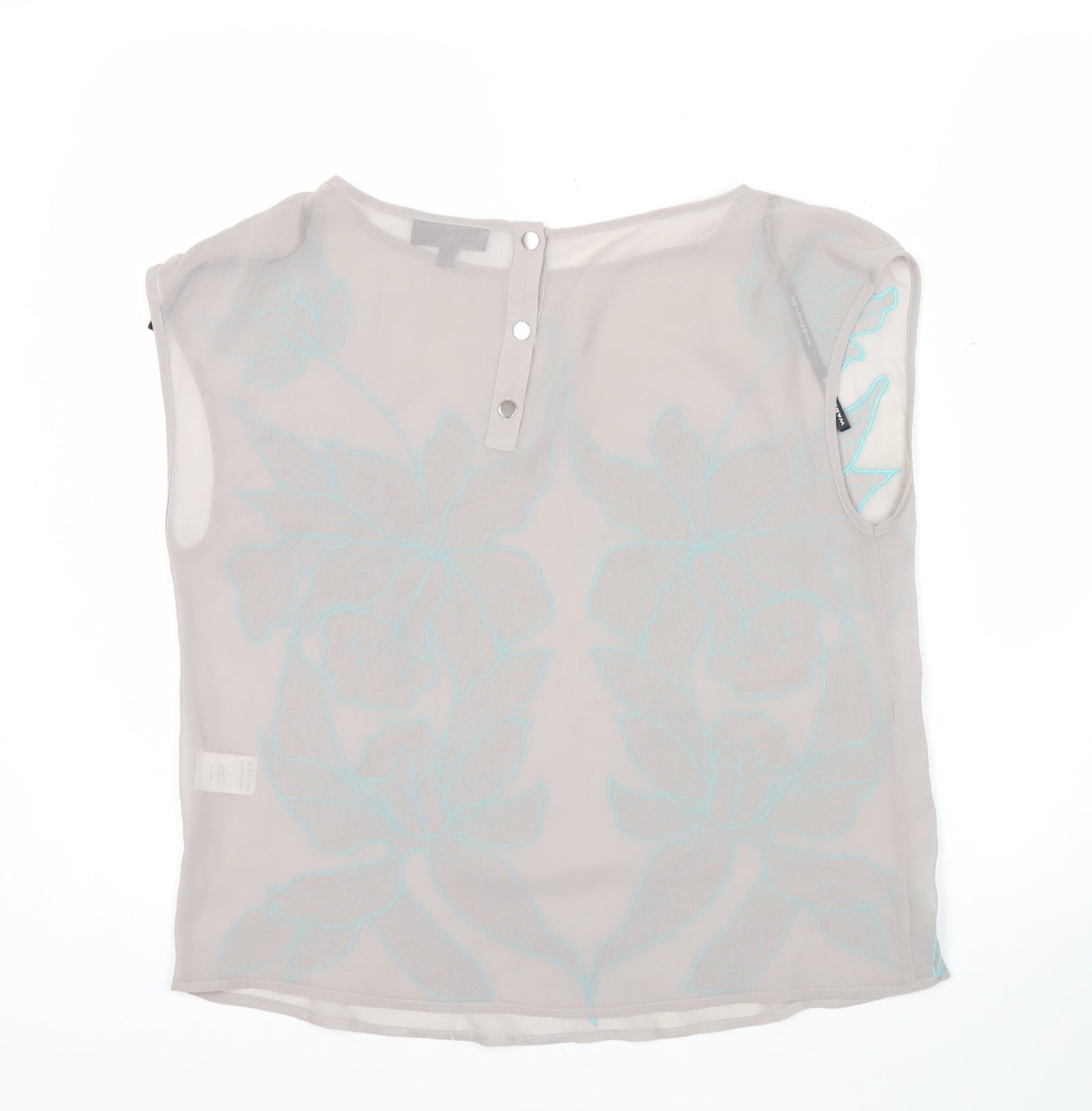 Womens UK Size 10 Warehouse Beige Camisole Blouse
