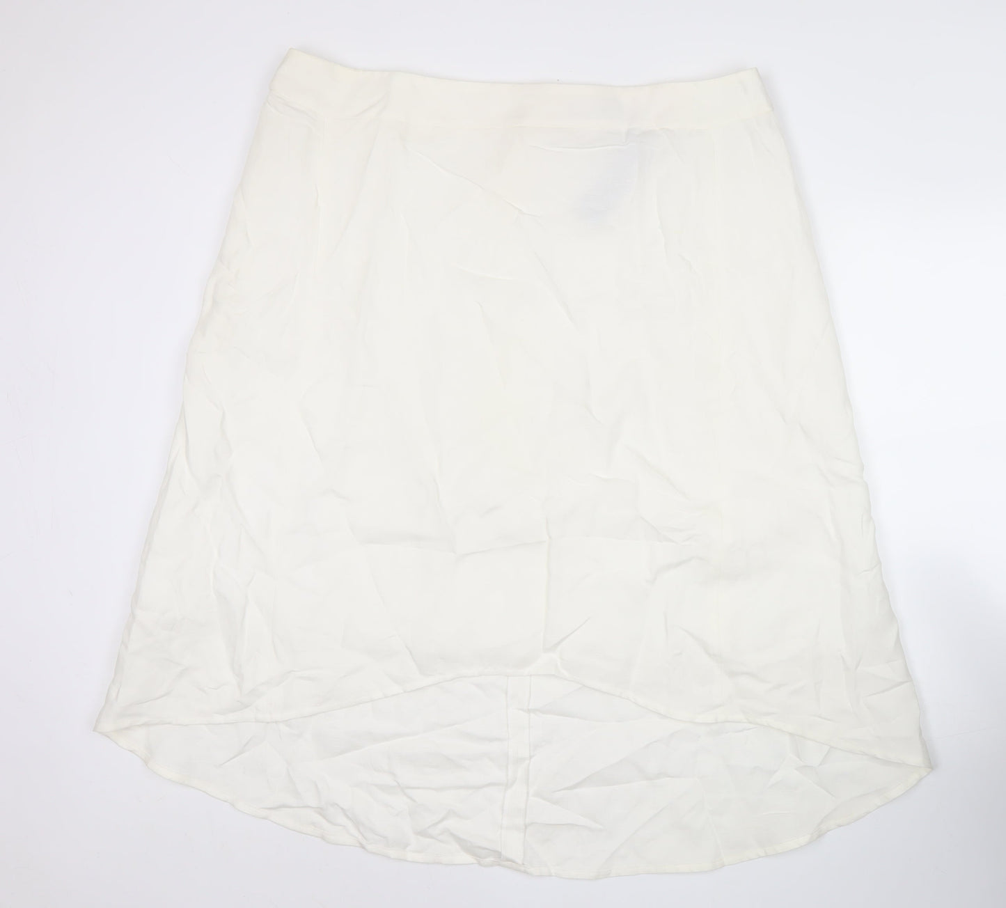 Marks and Spencer Women’s White Linen Blend Midi A-Line Skirt Size 20