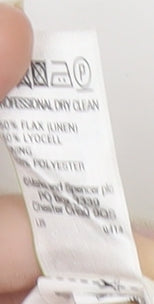 Marks and Spencer Women’s White Linen Blend Midi A-Line Skirt Size 20