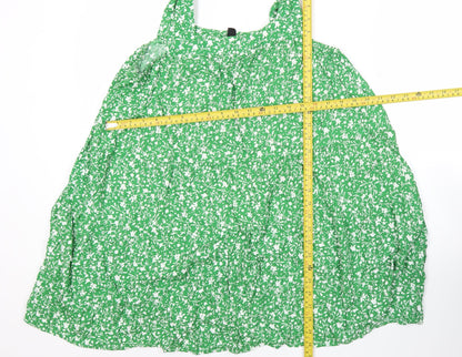 Womens UK Size L New Look Green Camisole Tank