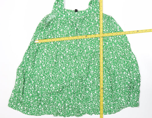 New Look Women’s Green Floral Sleeveless Camisole Top L