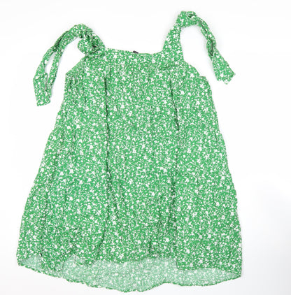 Womens UK Size L New Look Green Camisole Tank