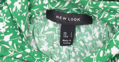 Womens UK Size L New Look Green Camisole Tank