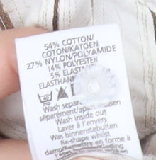 New Look Womens White Striped Button-Up Shirt Size 16