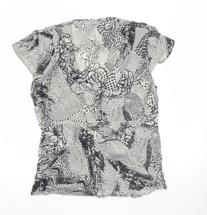 Womens UK Size 12 Marks and Spencer Black Tunic Blouse