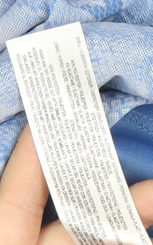 Primark Women Blue Animal Print Midi Bodycon Dress Size M