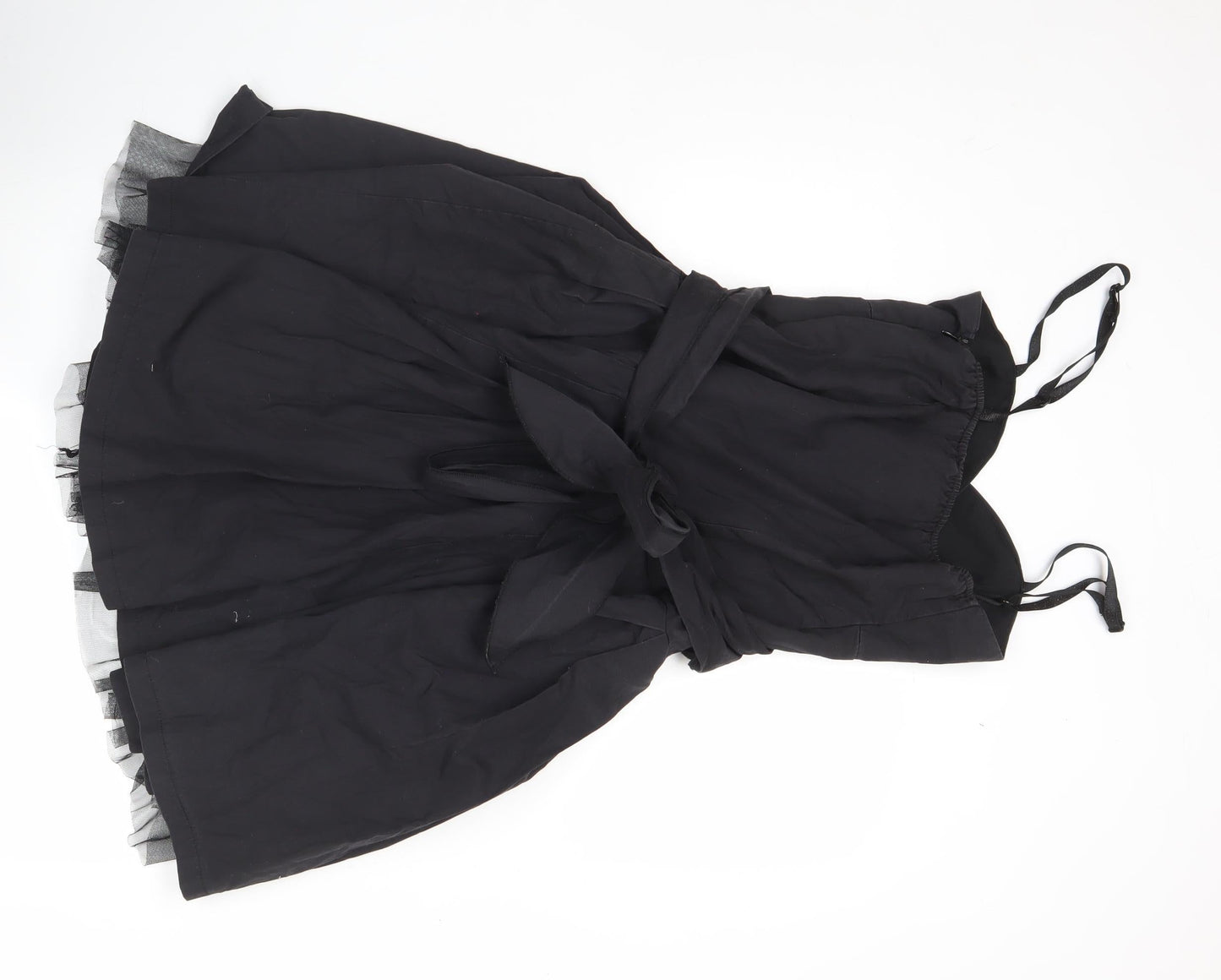 ICHI Women’s Black Fit & Flare Cocktail Dress M Sleeveless