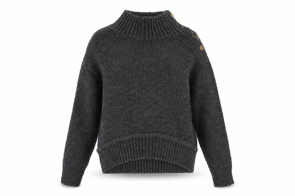 Womens UK Size XS Topshop Grey Pullover Jumper