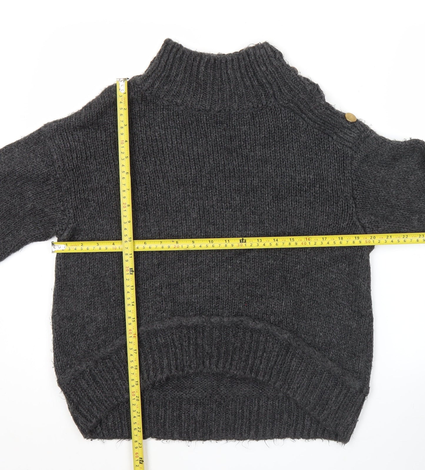 Womens UK Size XS Topshop Grey Pullover Jumper