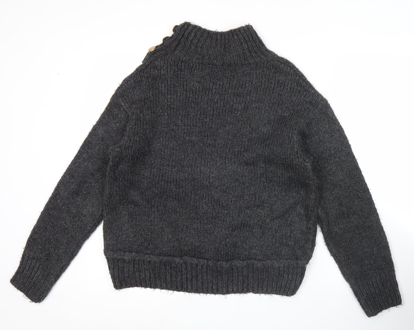 Womens UK Size XS Topshop Grey Pullover Jumper