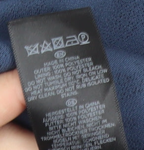 Hobbs Women’s Blue Floral Sheath Dress Size 8 Sleeveless Knee Length